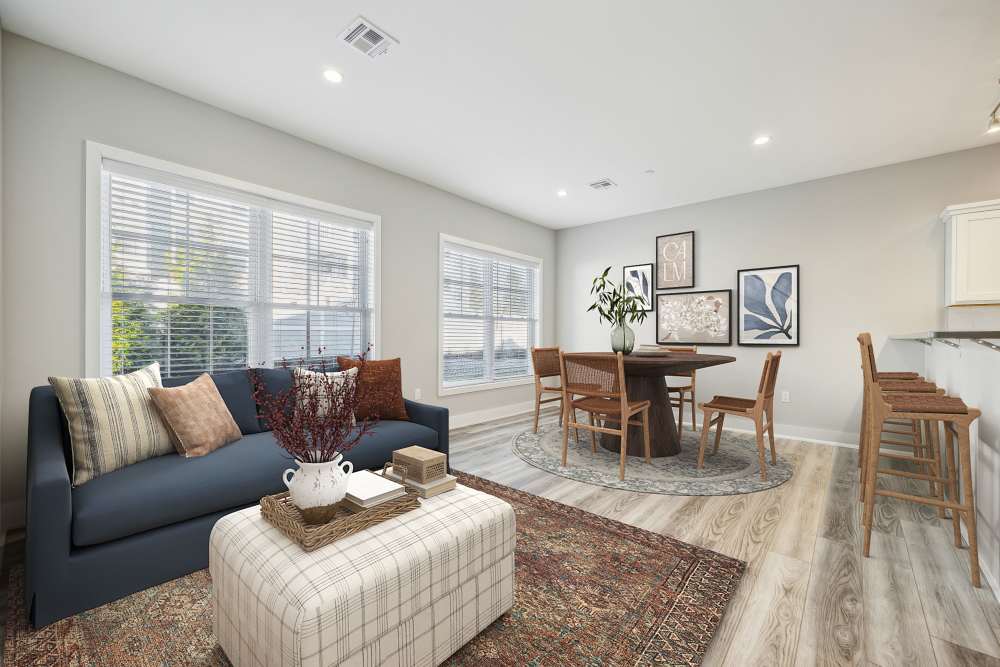 Contemporary Living Room at Westgate, an Eagle Rock Community | Apartments in Westgate Fishkill, NY