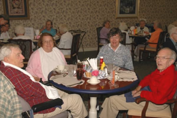 Dining area at the senior facility at Chestnut Knoll in Boyertown, Pennsylvania