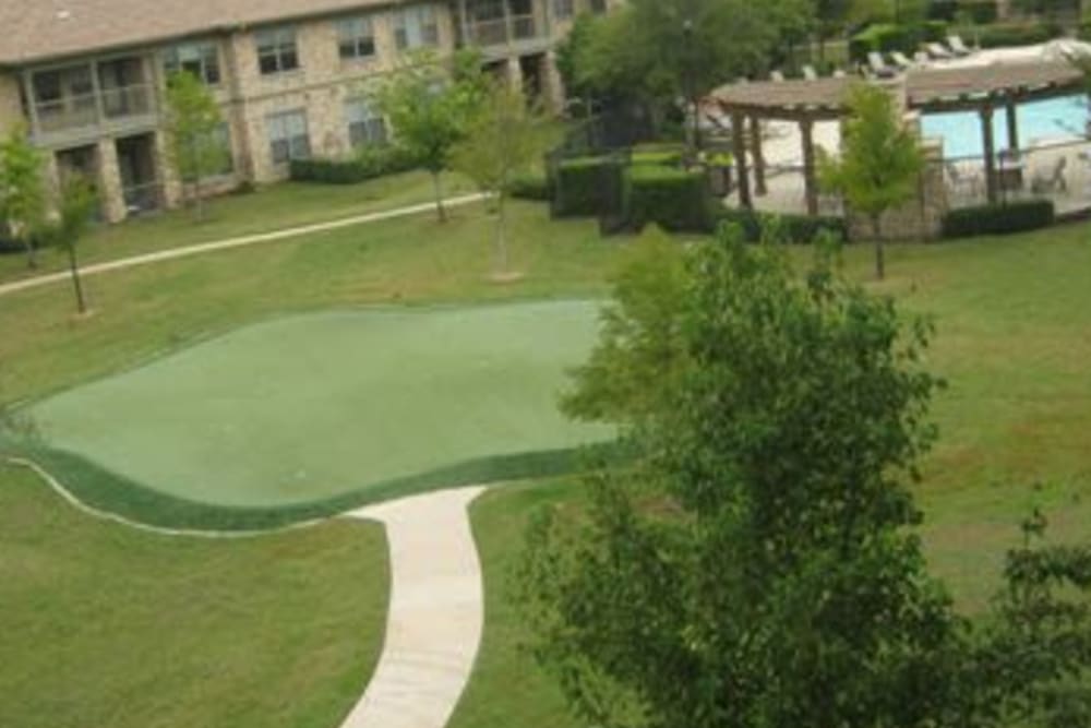 Our Apartments in Grand Prairie, Texas offer an Outdoor Putting Green