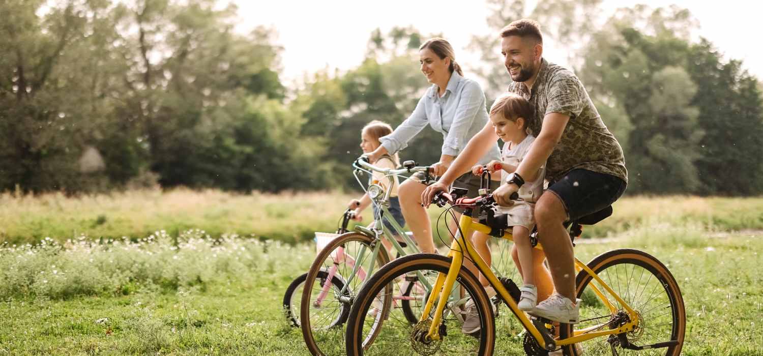 Resident family having fun time at Farrington Trace in Greenville, North Carolina