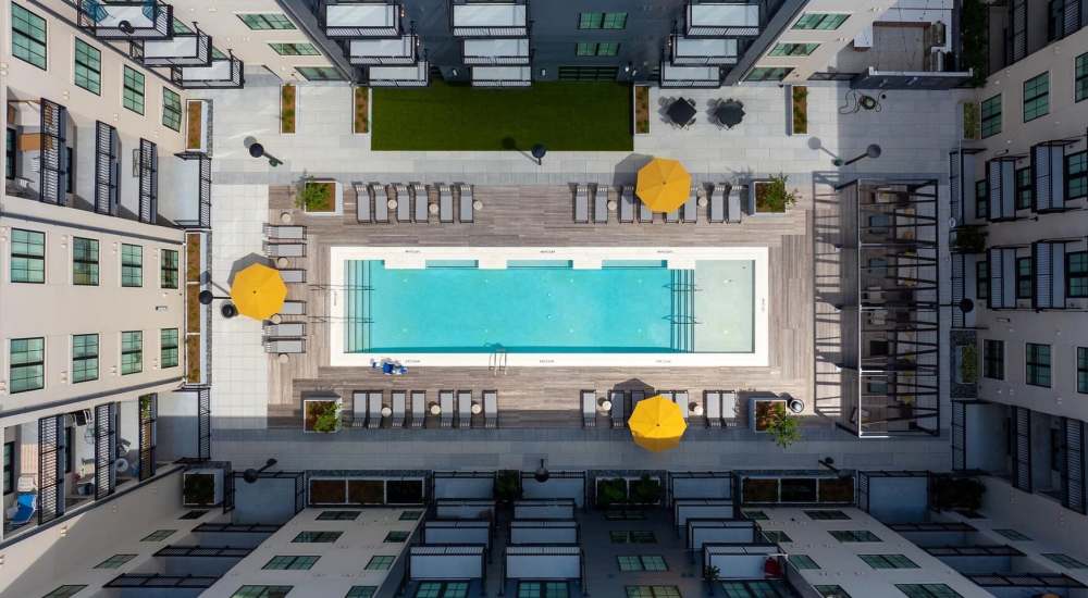 Resort style pool at The Line in Savannah, Georgia