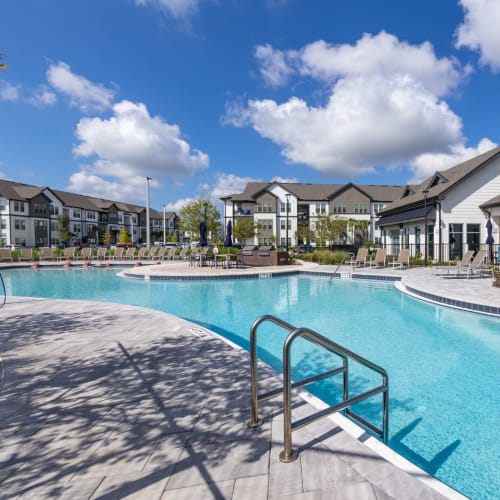 The swimming pool at Indigo Champions Ridge in Davenport, Florida