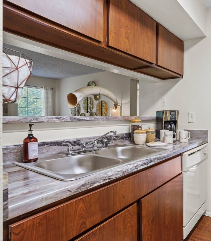 Kitchen at The Chimneys Apartments in El Paso, Texas