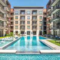 Serene swimming pool at Cornell Midtown in Dallas, Texas
