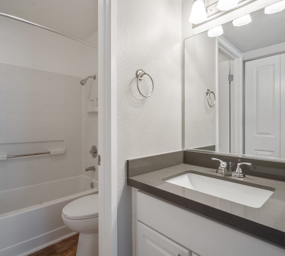 Bathroom at Mill Springs Park Apartment Homes in Livermore, California