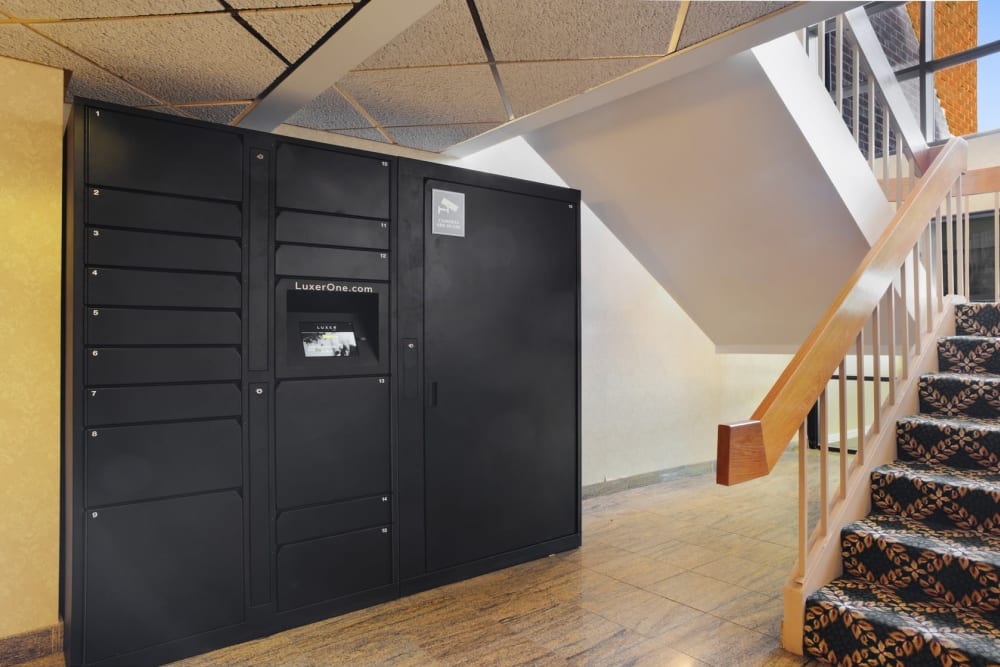Lockers for packages at Eagle Rock Apartments at Swampscott in Swampscott, Massachusetts