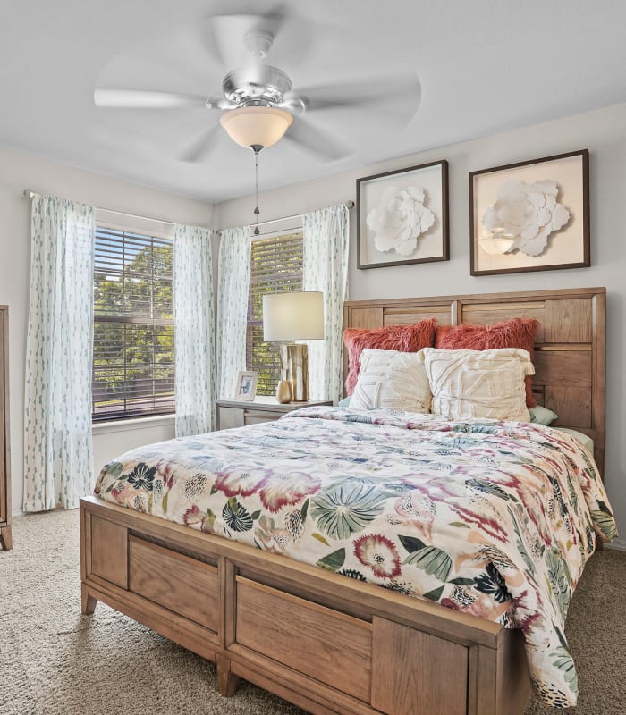 Bedroom at Nickel Creek Apartments in Tulsa, Oklahoma