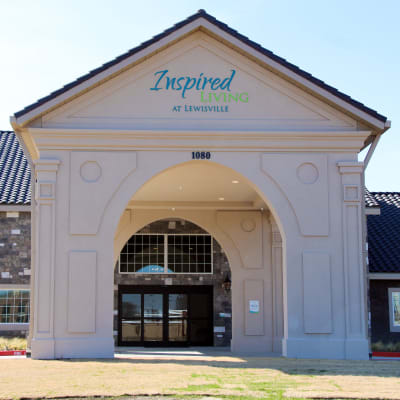 The community Inspired Living at Lewisville, in Lewisville, Texas.
