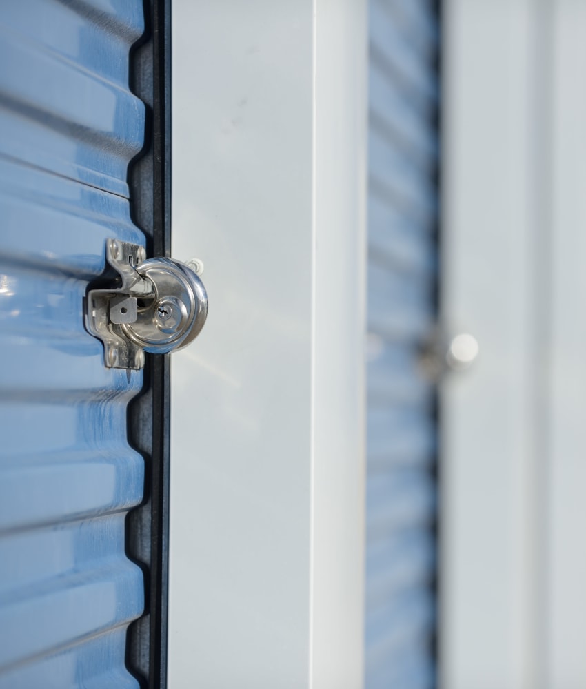 locked units at Excess Self Storage H & R Drive in Knightdale, North Carolina