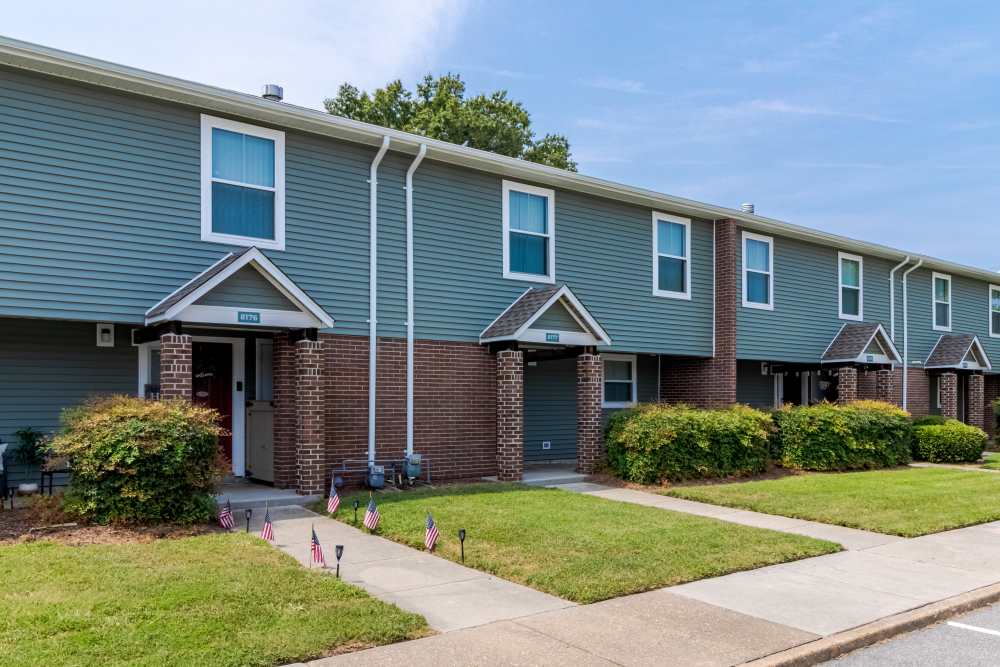 Exterior of home at Willoughby Bay in Norfolk, Virginia