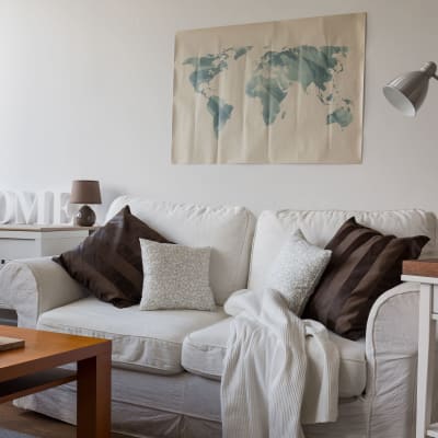 Interior living room at Devonwood Apartment Homes in Charlotte, North Carolina