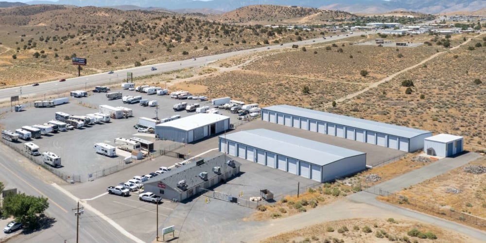 Large number of units available at Sierra Boat and RV Storage in Carson City, Nevada