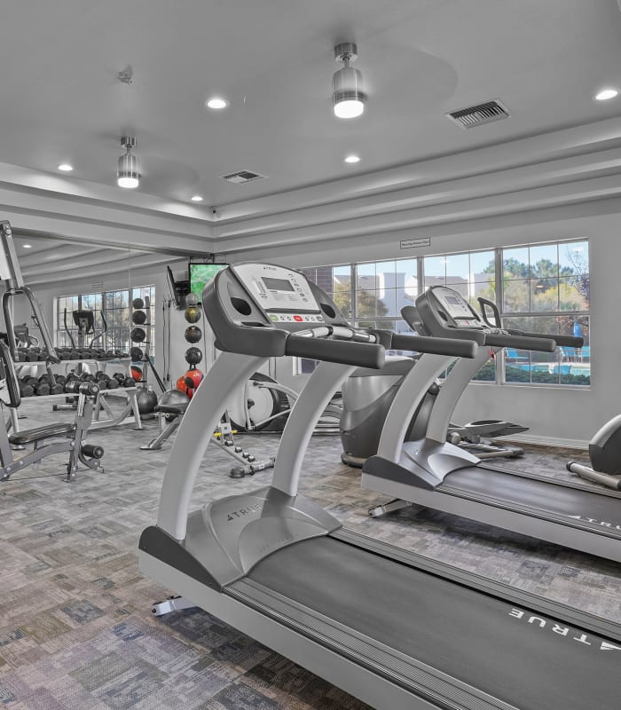 Gym of The Crest Apartments in El Paso, Texas