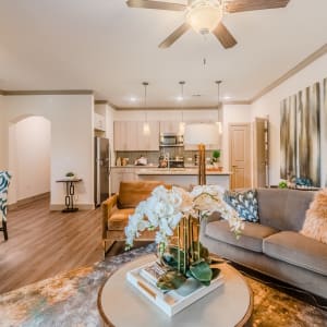 Spacious luxury apartment at Atlas Point at Prestonwood in Carrollton, Texas.