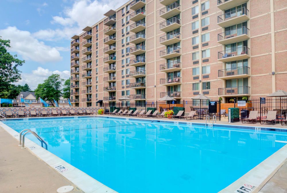 Swimming pool at Place One Apartment Homes in Plymouth Meeting, Pennsylvania
