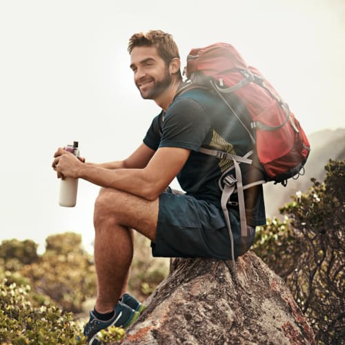 Man hiking nearby at Allegria at Roseville in Roseville, California