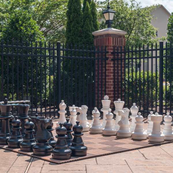 Oversized chess at Meridian Parkside, Newport News, Virginia