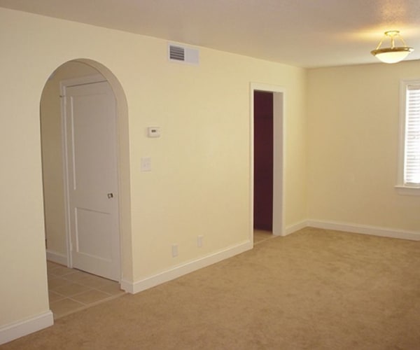 A living room in a home at SP Enlist in Norfolk, Virginia