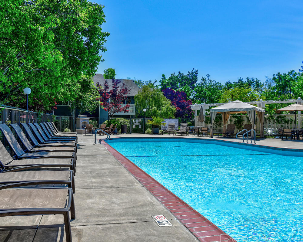 resort style pool at The Villages in Santa Rosa, California