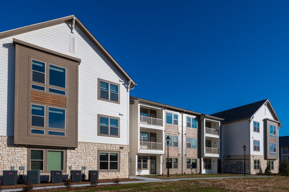 Building exterior at The Reserve at Patterson Place in Durham, North Carolina
