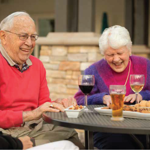 Unique dining venues at Clearwater at The Arboretum in Austin, Texas