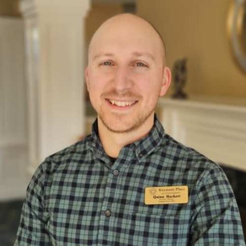 Quinn Hackert, Executive Director of Keystone Place at Forevergreen in North Liberty, Iowa