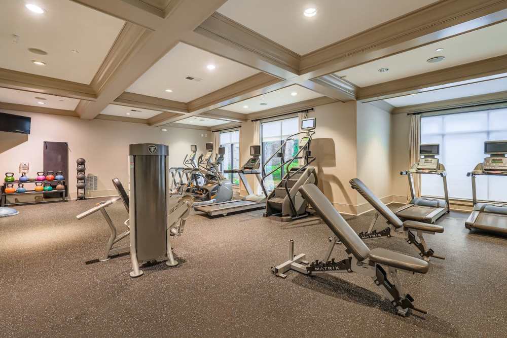 Fitness center at 2370 Main at Sugarloaf in Duluth, Georgia