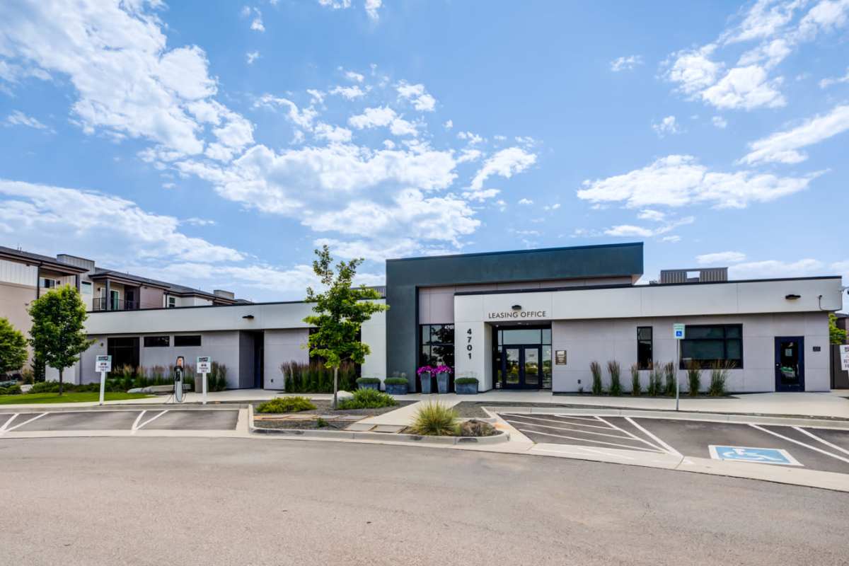 Front of Clubhouse at The Wyatt Apartments in Fort Collins, Colorado