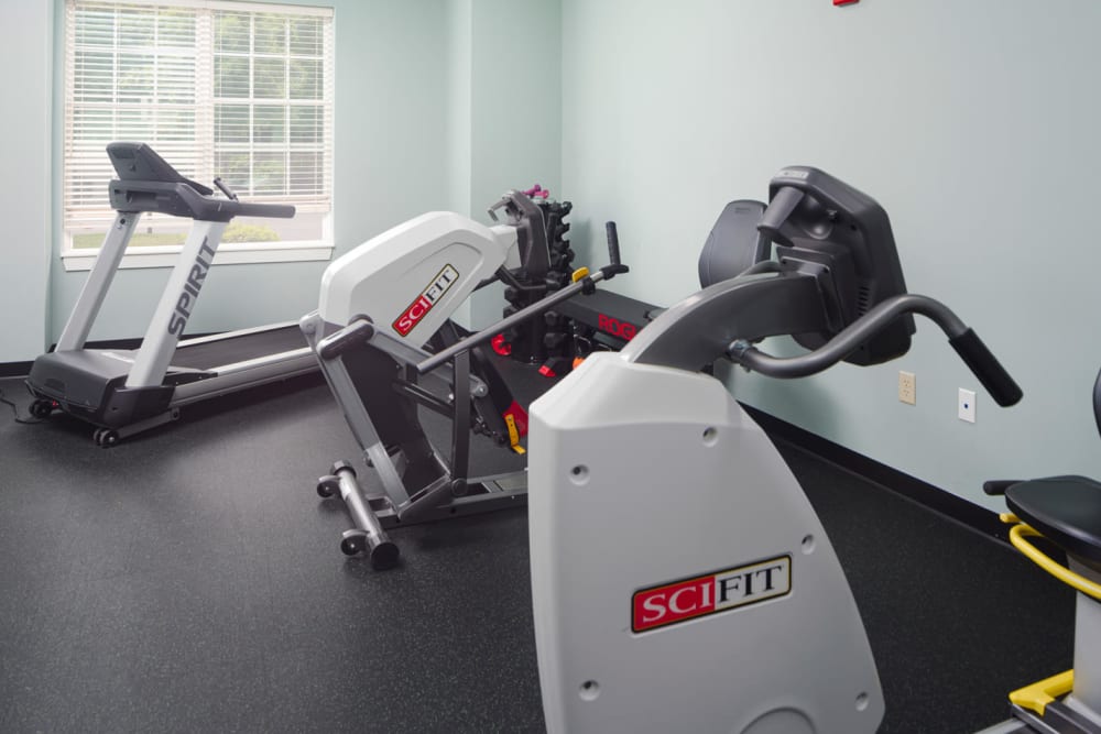 FItness room at Harmony at Chantilly in Herndon, Virginia