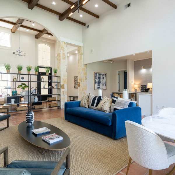 Open layout with natural light at clubhouse Sutton in Austin, Texas