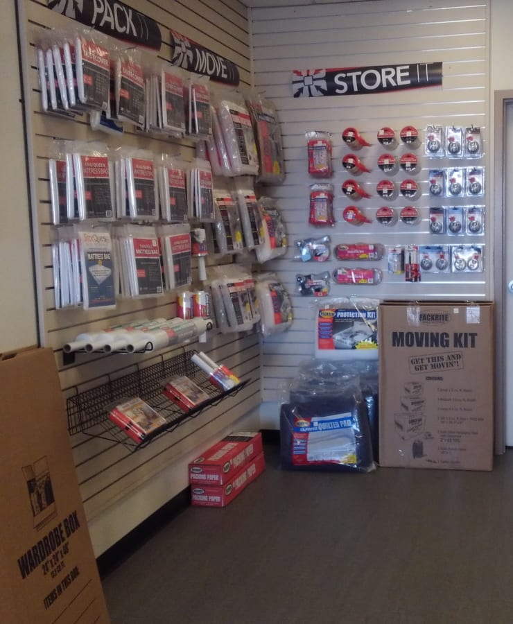 Packing supplies available at StorQuest Self Storage in Sun City, Arizona