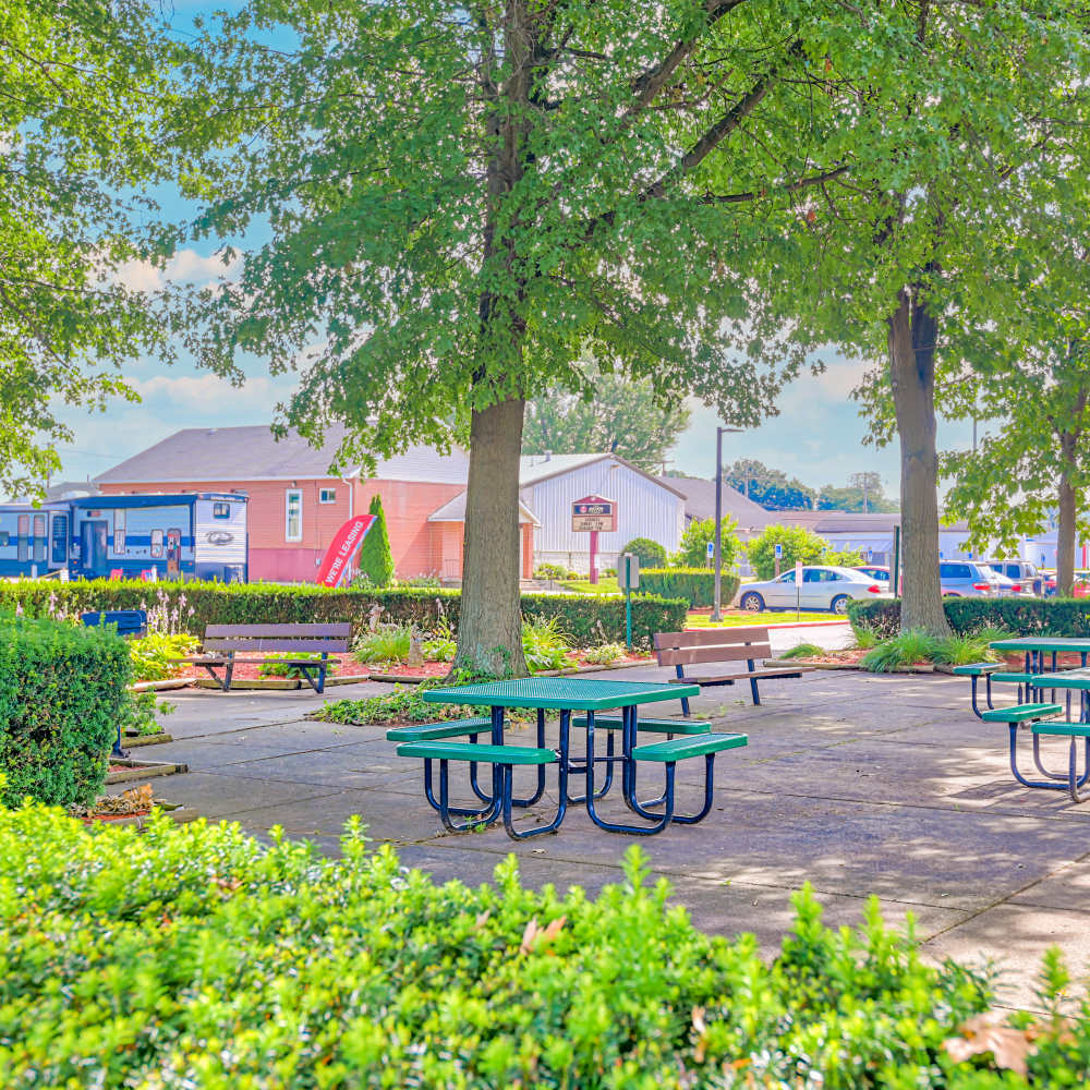 Outside exterior at Riverside Towers in Coshocton, Ohio