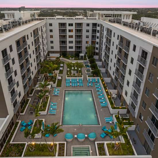  Pool at Old Town Square in Pompano Beach, Florida