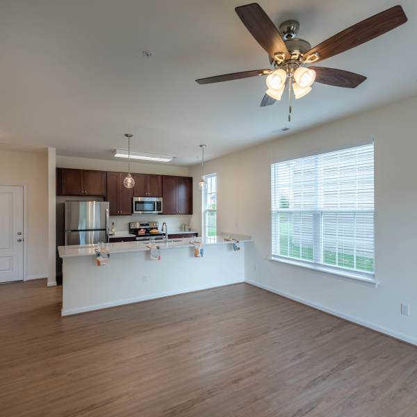 Spacious apartment with wood-style floors at Magnolia Chase, Virginia Beach, Virginia