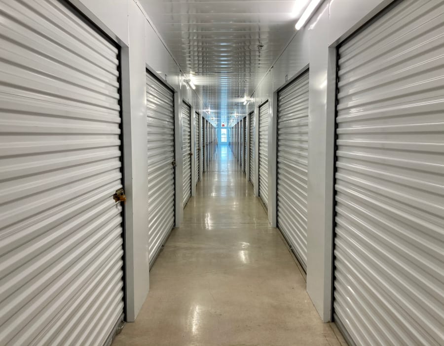 Indoor storage units at Key Storage - Hwy 151 in San Antonio, Texas,