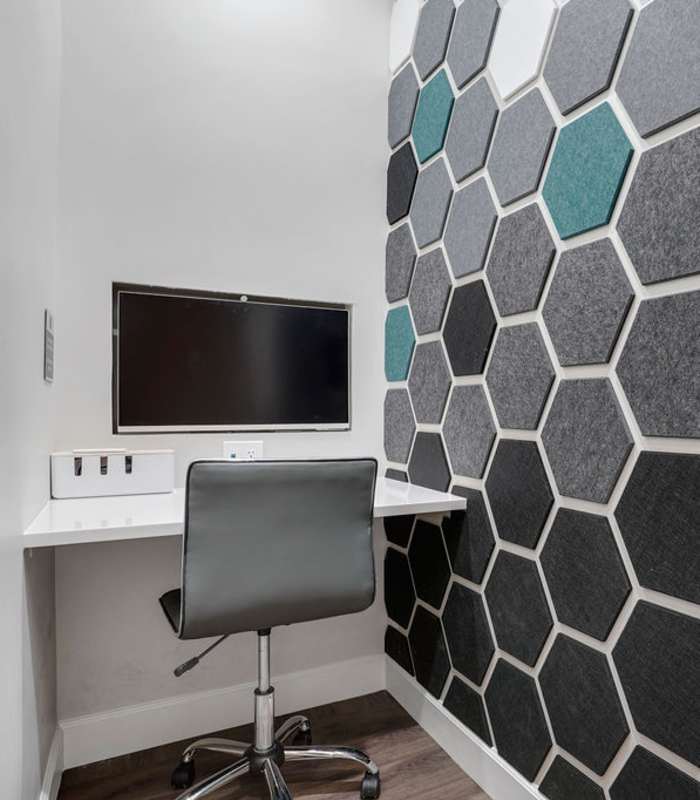 Private work space at Irving Schoolhouse Apartments in Salt Lake City, Utah
