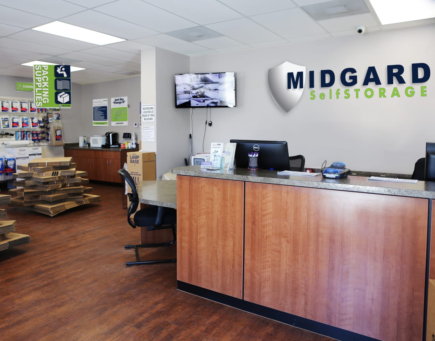 Packing and moving supplies for sale at Midgard Self Storage in Murfreesboro, Tennessee