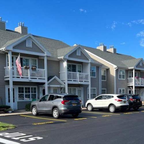 Kitchen in an apartment at Summit Knolls Apartments & Townhomes in Webster, New York