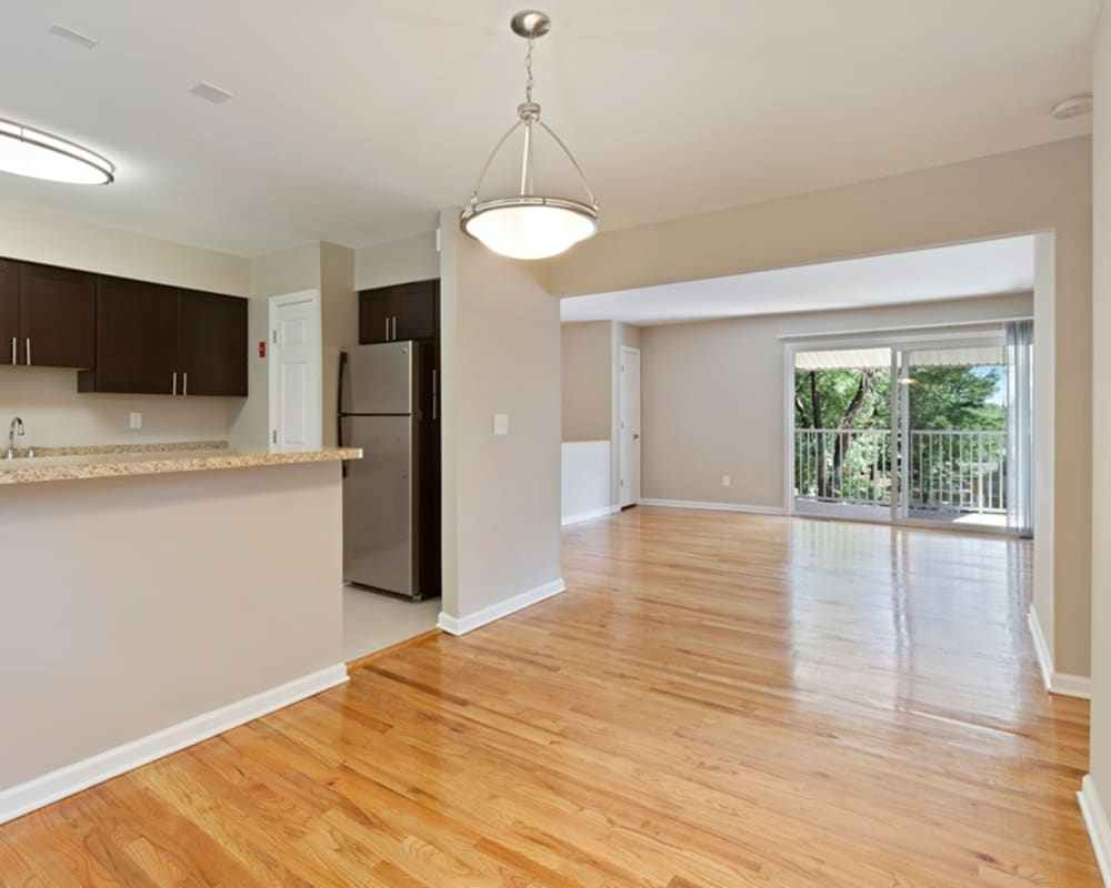 Empty apartment ready for move in at Eagle Rock Apartments at North Plainfield in North Plainfield, New Jersey