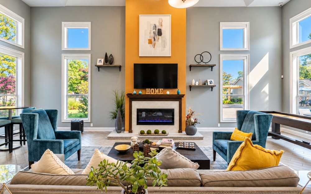 Comfy clubhouse at Waterford Place Apartment Homes in Memphis, Tennessee