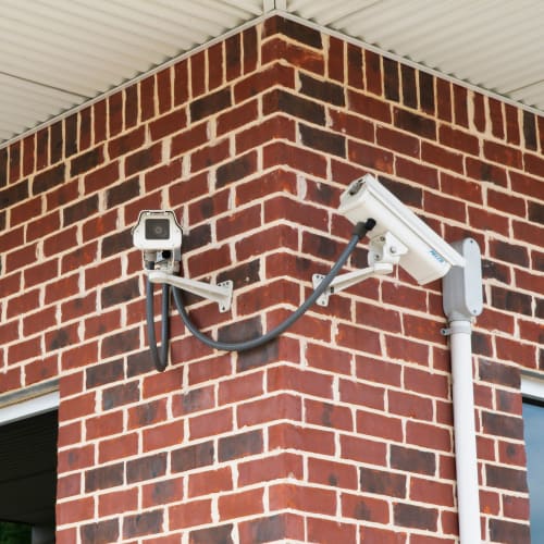 Security cameras at Red Dot Storage in Kingwood, Texas
