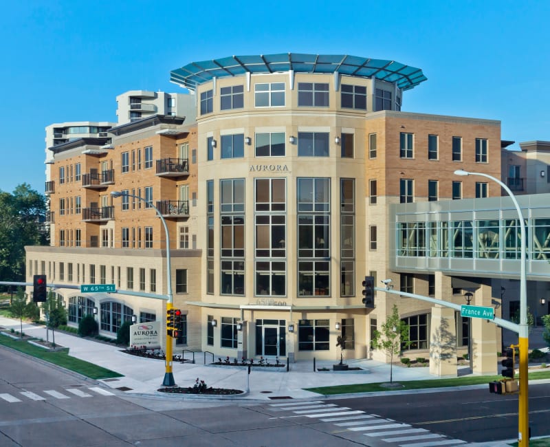 The main building at Aurora on France in Edina, Minnesota