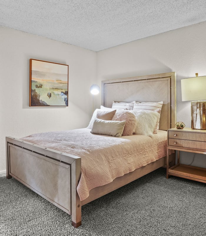 Bedroom at Aspen Park Apartments in Wichita, Kansas