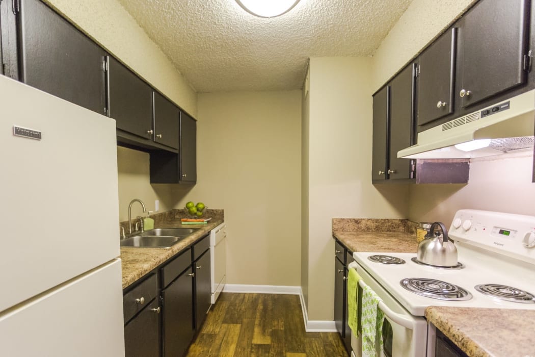 Bright kitchen at The Village at Crestview in Madison, Tennessee