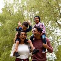 A happy resident family at Royal Gulf Apartments in Biloxi,Mississippi