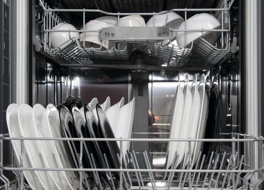 Kitchen with dishwasher at The Residences at Thomas Circle in Washington, District of Columbia