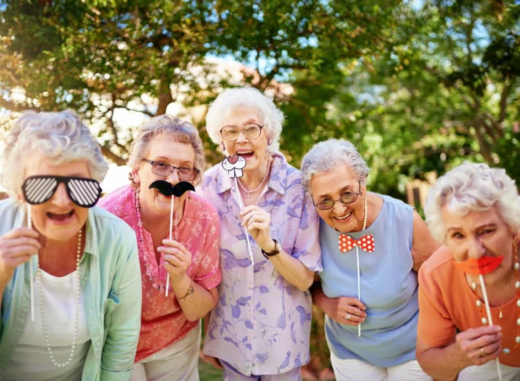 Residents having a party at Mendenwood in Memphis, Tennessee