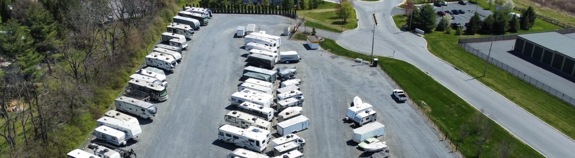 Parking storage facility at Storage World in Sinking Spring, Pennsylvania
