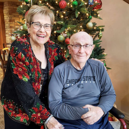 Resident couple at The Oxford Grand Assisted Living & Memory Care in Wichita, Kansas