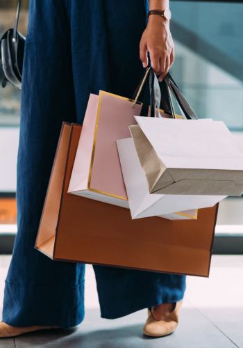 Shopping bags at Heron Creek Apartments in Moses Lake, Washington